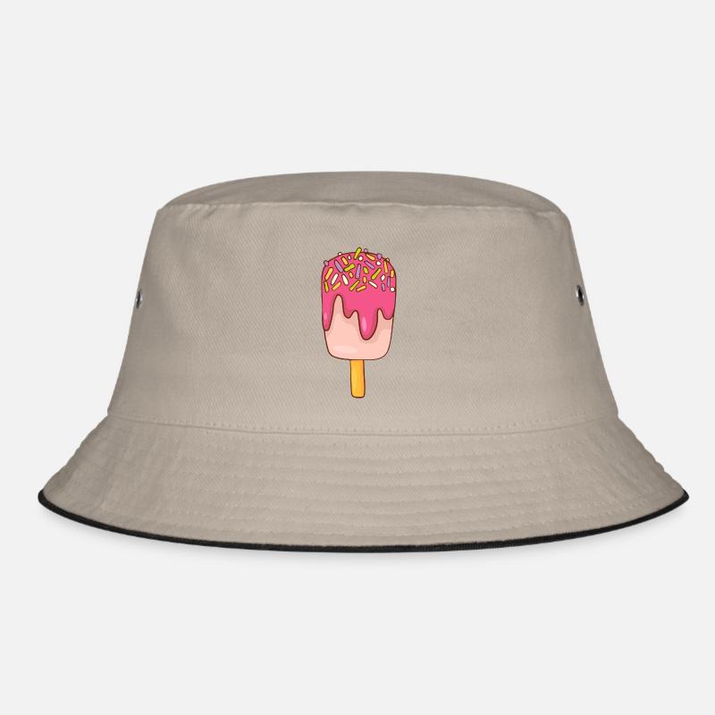 Eis Speiseeis Eiskrem Eiscreme Kugeleis Eisbecher Bucket Hat