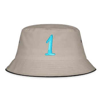 1 - Bucket Hat - Khaki/Schwarz - Vorne