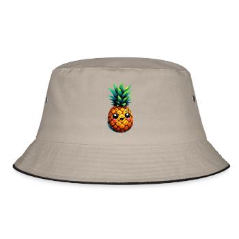 Pineapple - Bucket Hat - khaki/black - Front