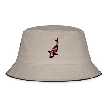 Koi - Nishikigoi - Bucket Hat - khaki/black - Front