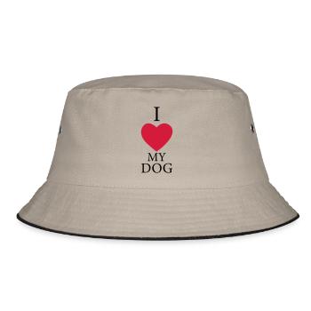 J'aime mon chien - Bob - kaki/noir - Devant