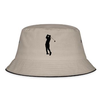 Golfer - Bucket Hat - khaki/black - Front