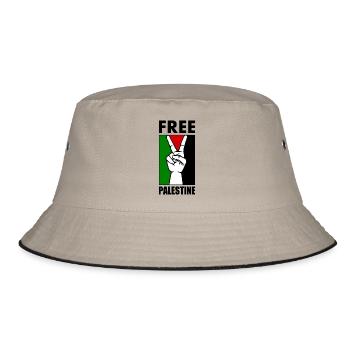 Free palestine - Bob - kaki/noir - Devant