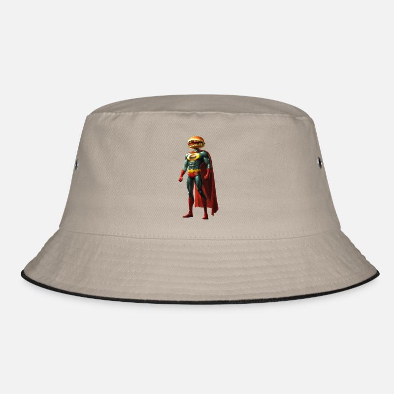 Burger Mann - Bucket Hat - Khaki/Schwarz
