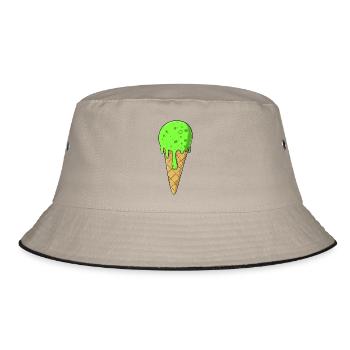Crème glacée | Glace verte Crème glacée | Glaces - Bob - kaki/noir - Devant