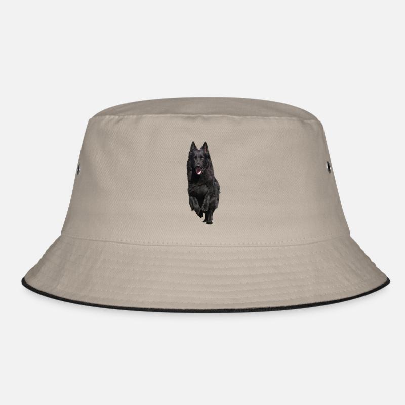 black shepherd front Bucket Hat