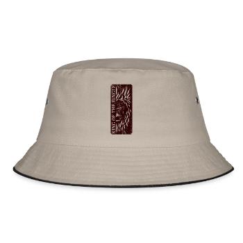 King of the Jungle – Powerful Textured Gorilla - Bucket Hat - khaki/black - Front