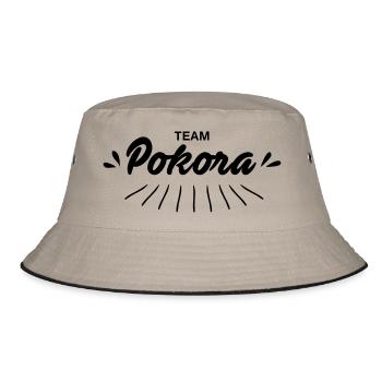 Team Pokora - Bucket Hat - khaki/black - Front