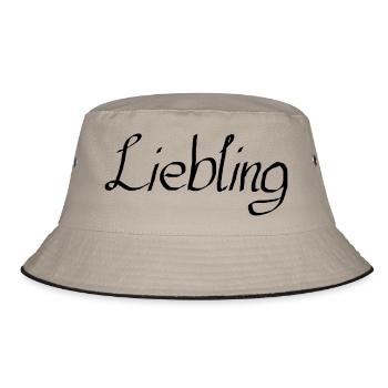 liebling - Bucket Hat - Khaki/Schwarz - Vorne