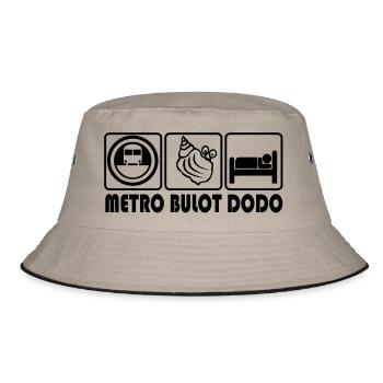 Métro bulot dodo - Bob - kaki/noir - Devant