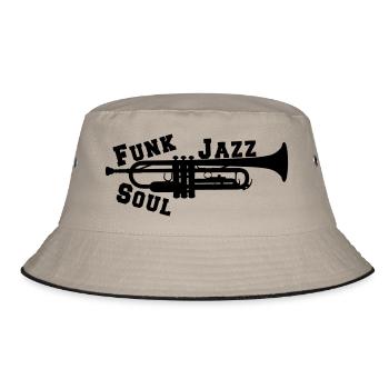 Trumpet Jazz Funk Soul - Bucket Hat - khaki/black - Front