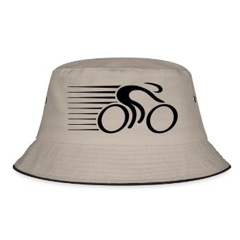 Fast Bicycle Race - Bucket Hat - khaki/black - Front