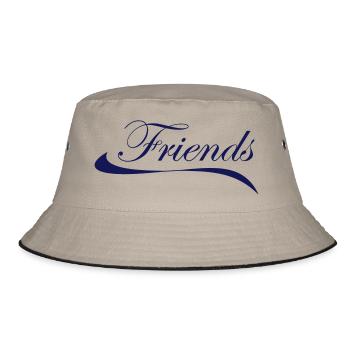 Freunde - Bucket Hat - Khaki/Schwarz - Vorne