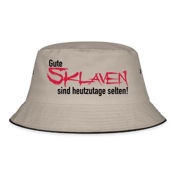 Gute Sklaven - Bucket Hat - Khaki/Schwarz - Vorne