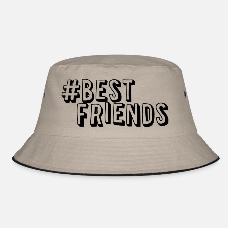 #bestfriends - Bucket Hat - Khaki/Schwarz