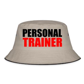 Personal trainer - Bucket Hat - khaki/black - Front