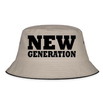 New generation - Bucket Hat - khaki/black - Front