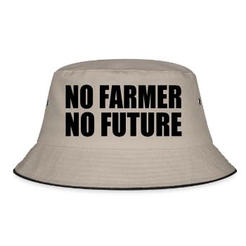 no farmers no food - Bob - kaki/noir - Devant