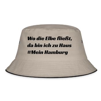Hamburg - Bucket Hat - Khaki/Schwarz - Vorne