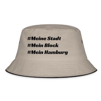 Hamburg - Bucket Hat - Khaki/Schwarz - Vorne