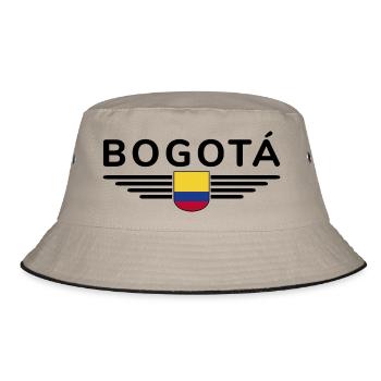 Bogotá Design – City of the Andes - Bucket Hat - khaki/black - Front