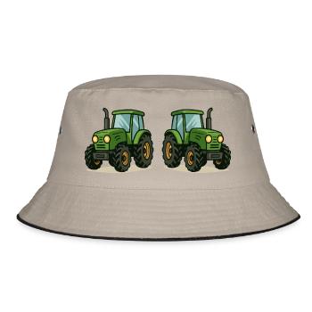 Tractor 2 - Bucket Hat - khaki/black - Front