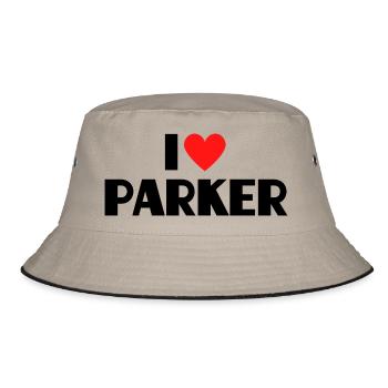 J’aime Parker Heart Graphic Name Gift - Bob - kaki/noir - Devant