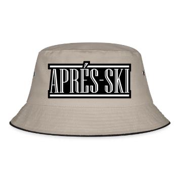 Apres Ski - Bucket Hat - Khaki/Schwarz - Vorne