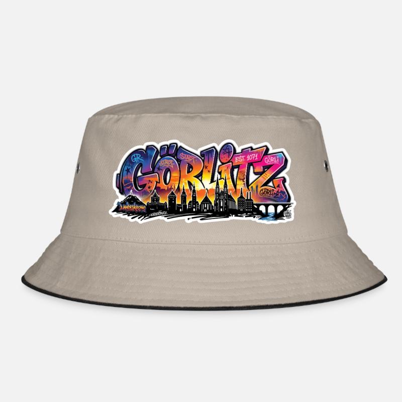 Görlitz  Skyline Graffiti-Sehenswürdigkeiten Bucket Hat