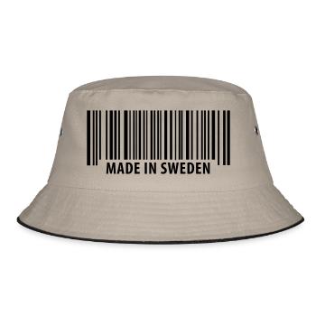Made in Sweden - Bucket Hat - Khaki/Schwarz - Vorne