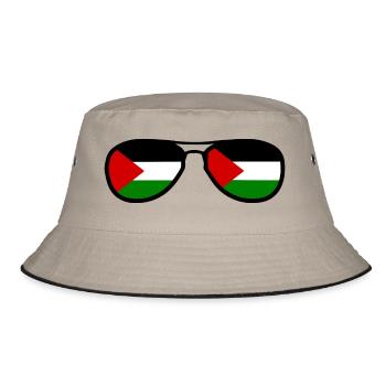 Palästina - Bucket Hat - Khaki/Schwarz - Vorne