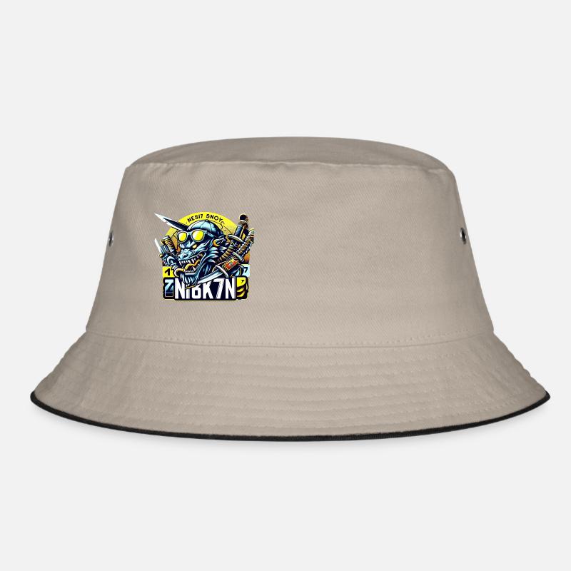 BEAST - Bucket Hat - Khaki/Schwarz