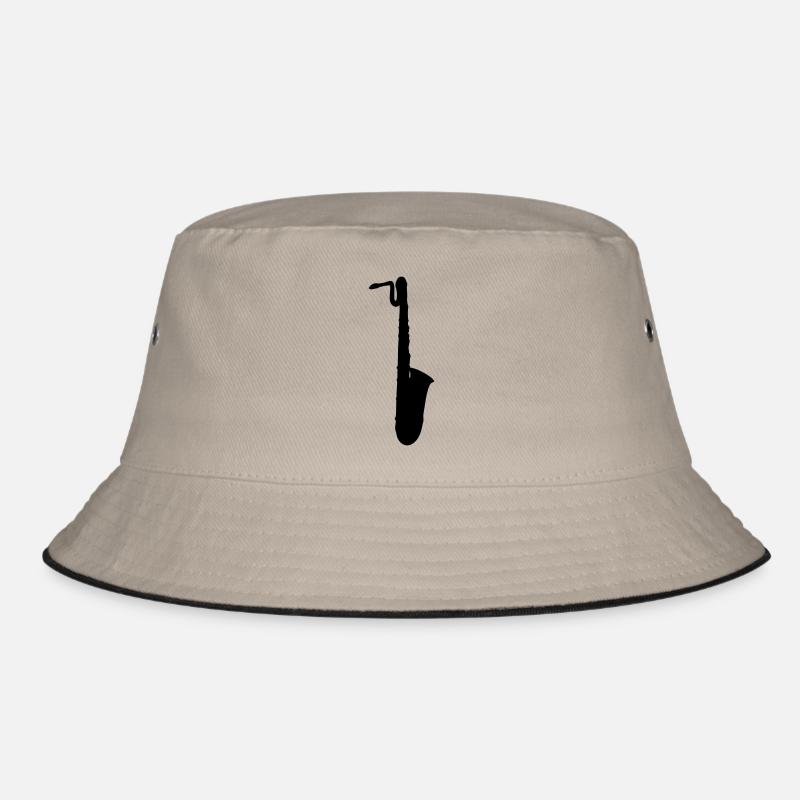 drawing, saxophone baritone sax Bucket Hat