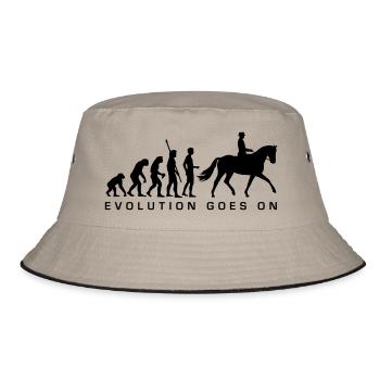 evolution_reiter_b - Bucket Hat - khaki/black - Front