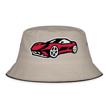 Voiture de sport ferari - Bob - kaki/noir - Devant