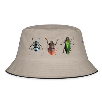 insek 11 - Bucket Hat - Khaki/Schwarz - Vorne