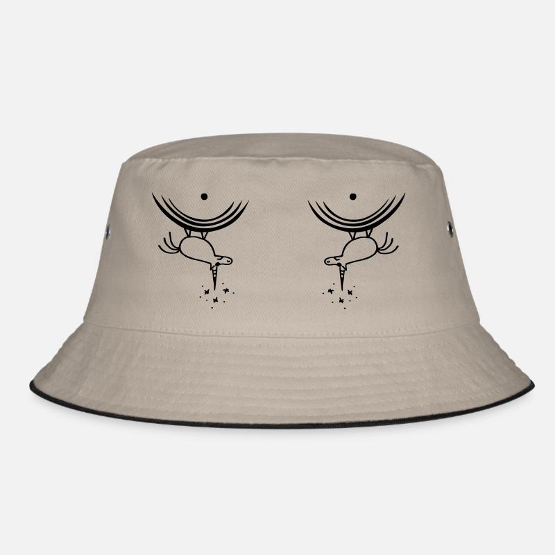 Brüste Einhörner lustiges Einhorn Titten Print Bucket Hat