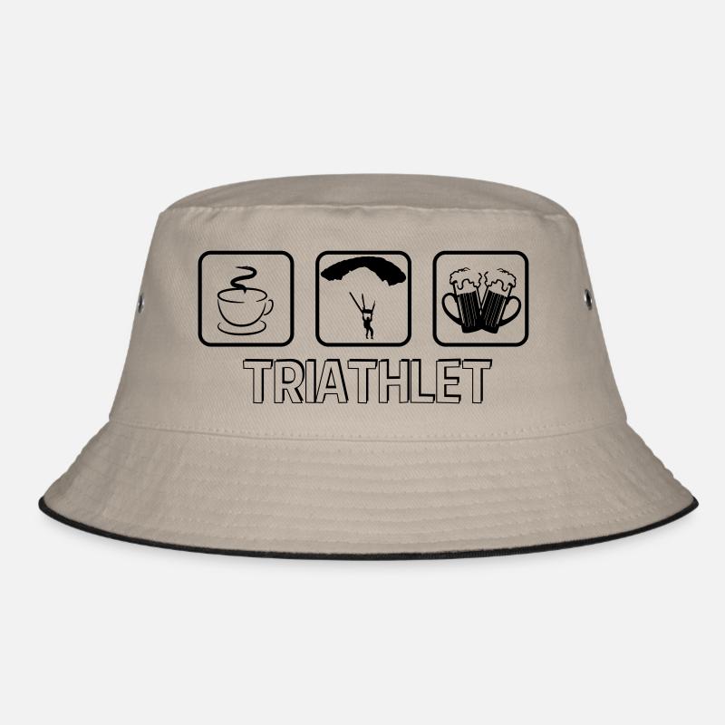 Triathlete paragliding Bucket Hat