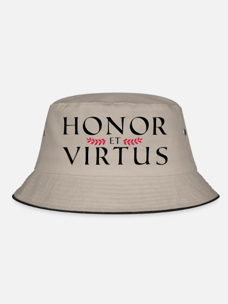 Honor Virtus 1 - Bucket Hat - Khaki/Schwarz - Vorne