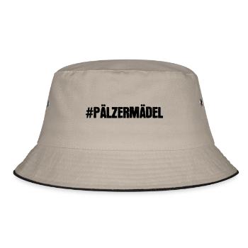 Pälzer Mädel - Bucket Hat - Khaki/Schwarz - Vorne