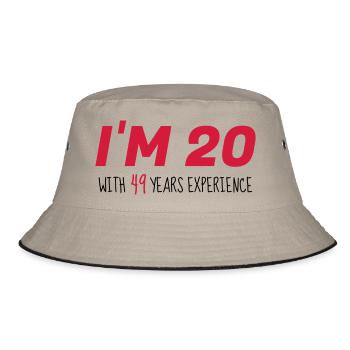 69 - Birthday - Anniversaire - Geburtstag - Humor - Bucket Hat - khaki/black - Front