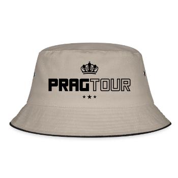 prag tour - Bucket Hat - Khaki/Schwarz - Vorne