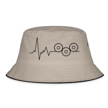 gear - Bucket Hat - khaki/black - Front