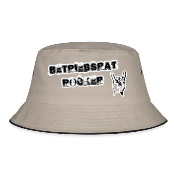 Betriebsrat Rocker black background - Bucket Hat - Khaki/Schwarz - Vorne