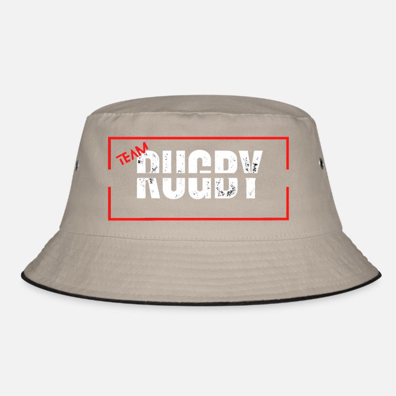 Mannschaft Rugby Rot Bucket Hat