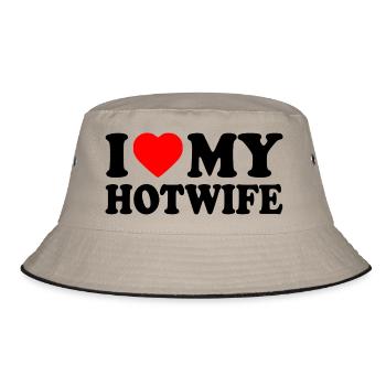 I love my hotwife - Bob - kaki/noir - Devant