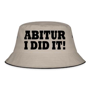 Abitur - Bucket Hat - Khaki/Schwarz - Vorne