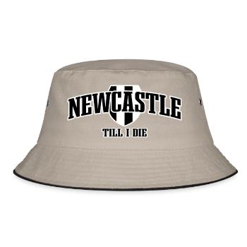Newcastle Fußball Club - Bucket Hat - Khaki/Schwarz - Vorne