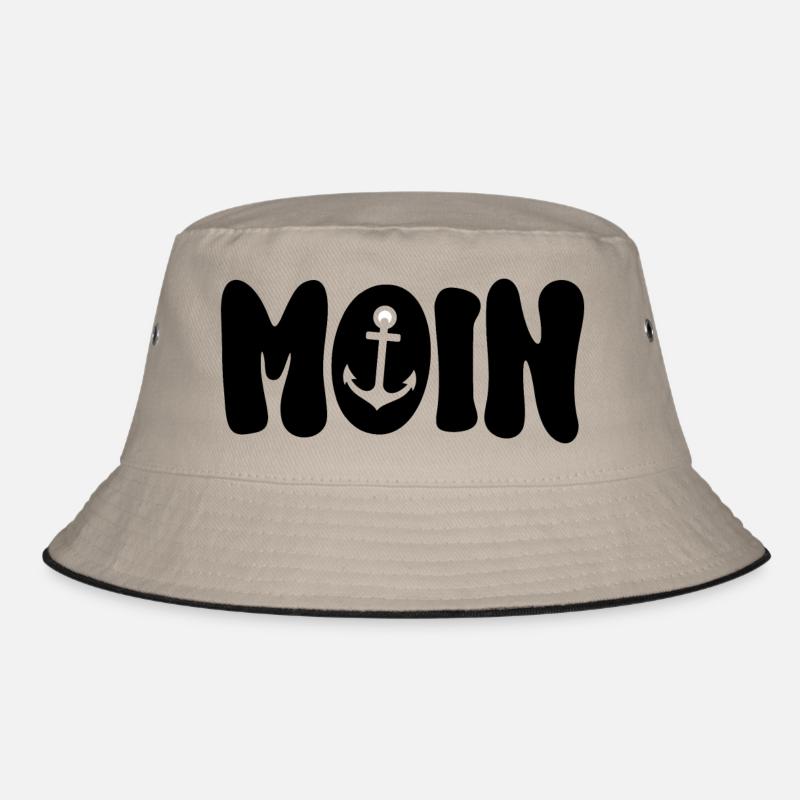 Moin Anker schwarz Bucket Hat