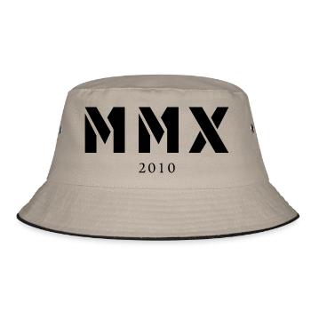 Roman numeral year of birth Made in 2010 - Bucket Hat - khaki/black - Front